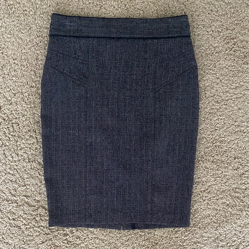 BCX Charcoal Pencil Skirt